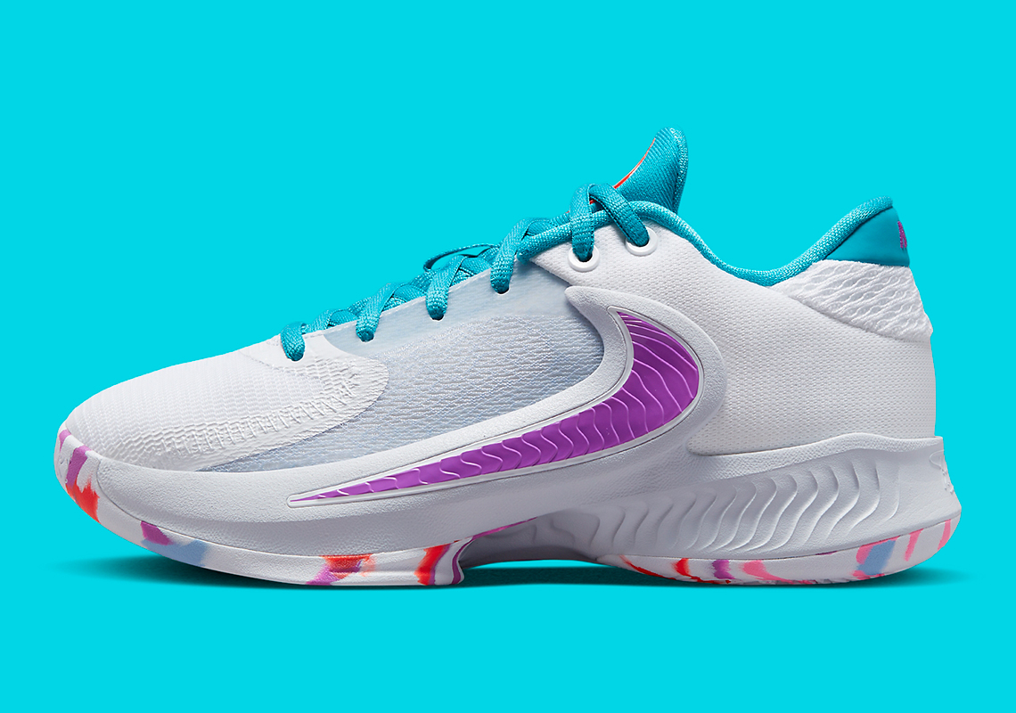 Đôi giày Nike Zoom Freak 4 trẻ em xuất hiện với hình ảnh Giấc mơ hoa vân anh - 2