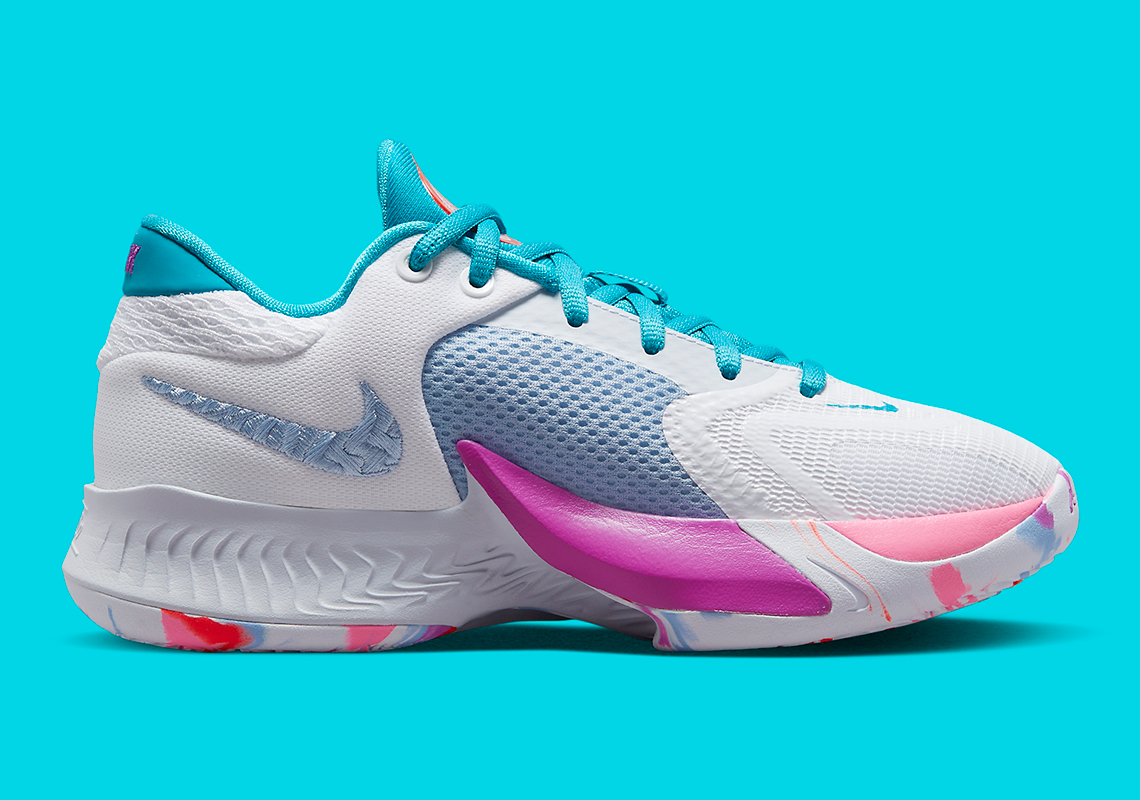 Đôi giày Nike Zoom Freak 4 trẻ em xuất hiện với hình ảnh Giấc mơ hoa vân anh - 3