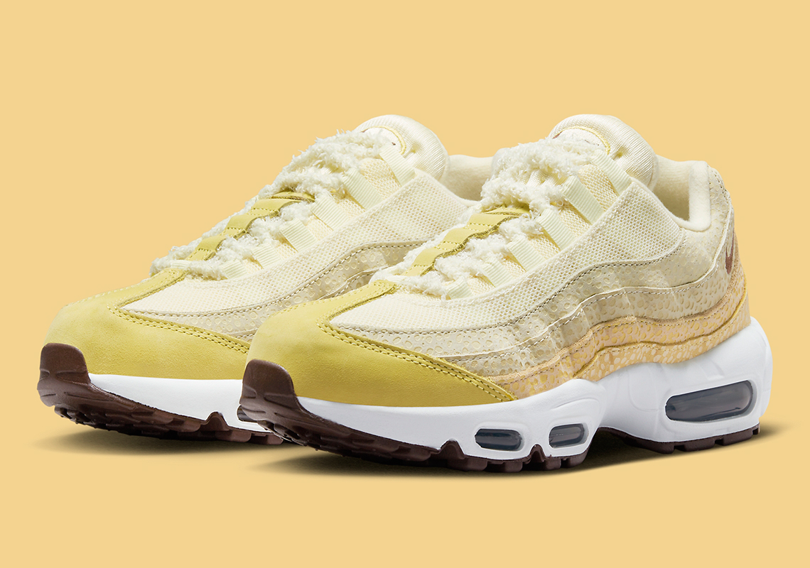 Đôi giày nữ Nike Air Max 95 Alabaster hoàn chỉnh với dây buộc mờ - 1