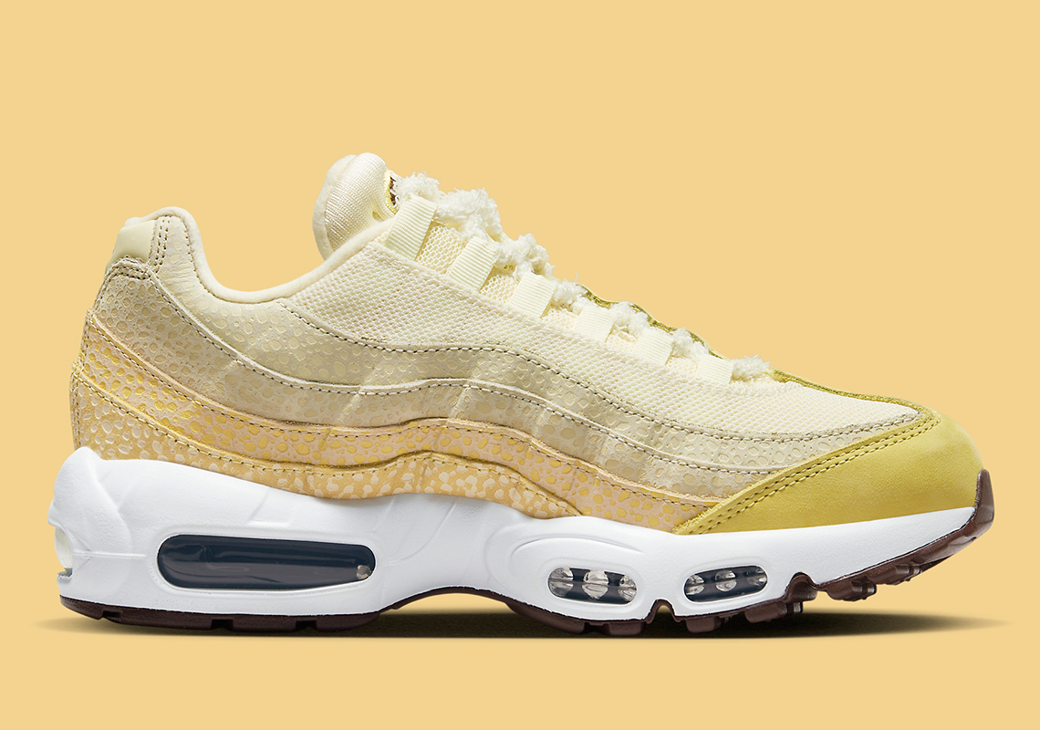 Đôi giày nữ Nike Air Max 95 Alabaster hoàn chỉnh với dây buộc mờ - 3