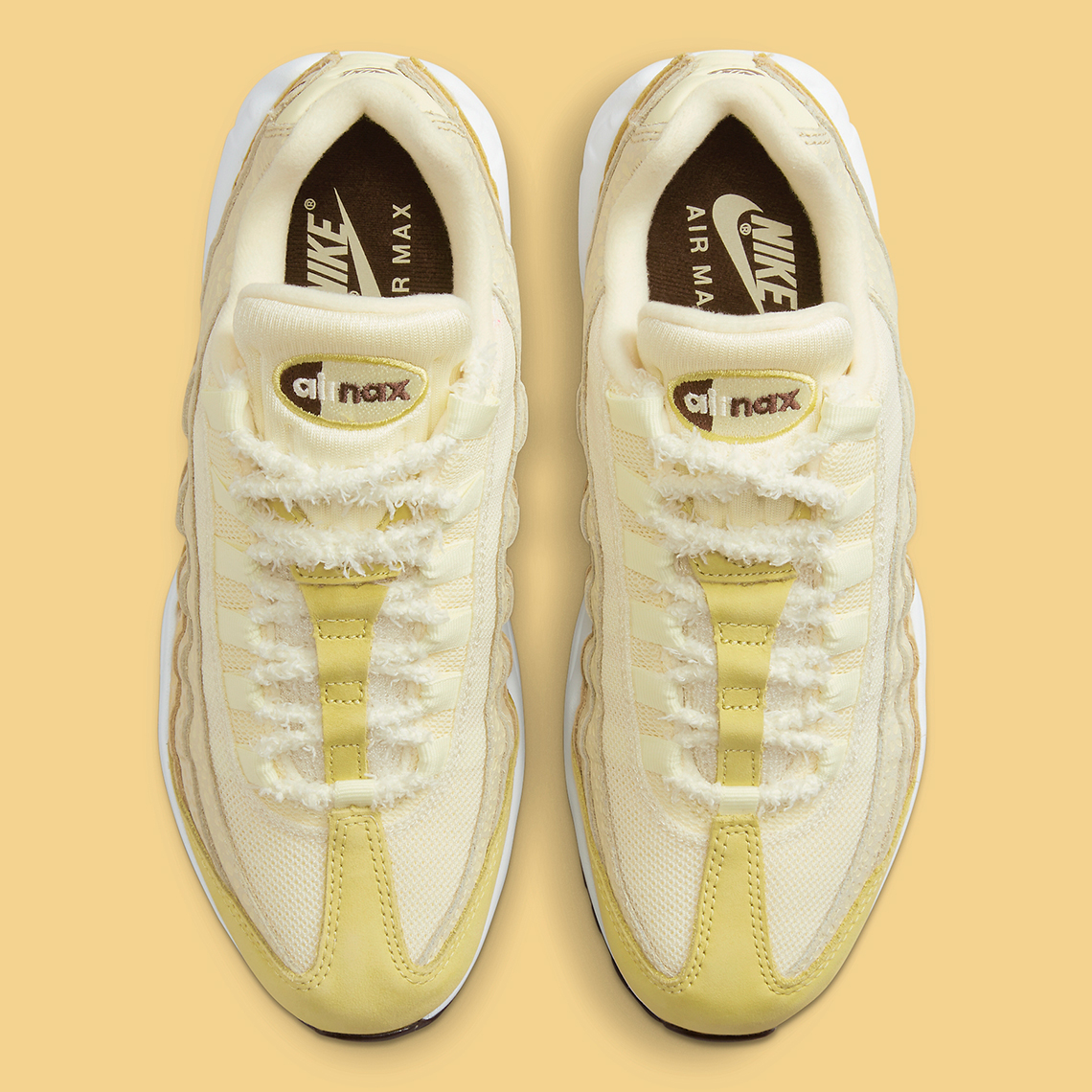 Đôi giày nữ Nike Air Max 95 Alabaster hoàn chỉnh với dây buộc mờ - 4