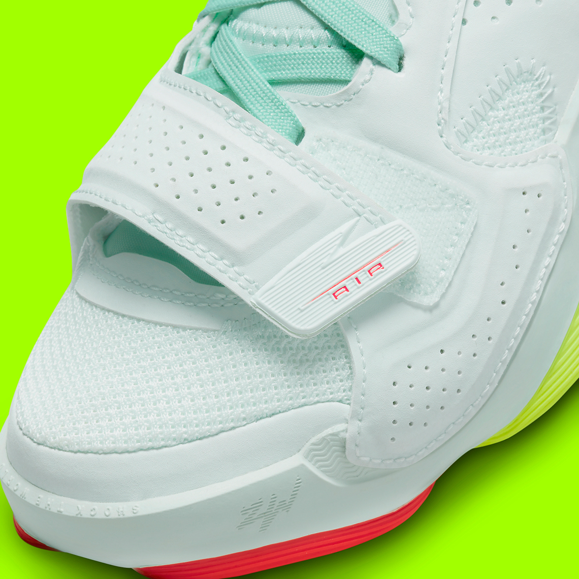 Đôi giày  sneaker Jordan Zion 2 GS với màu Barley Green/Volt - 8