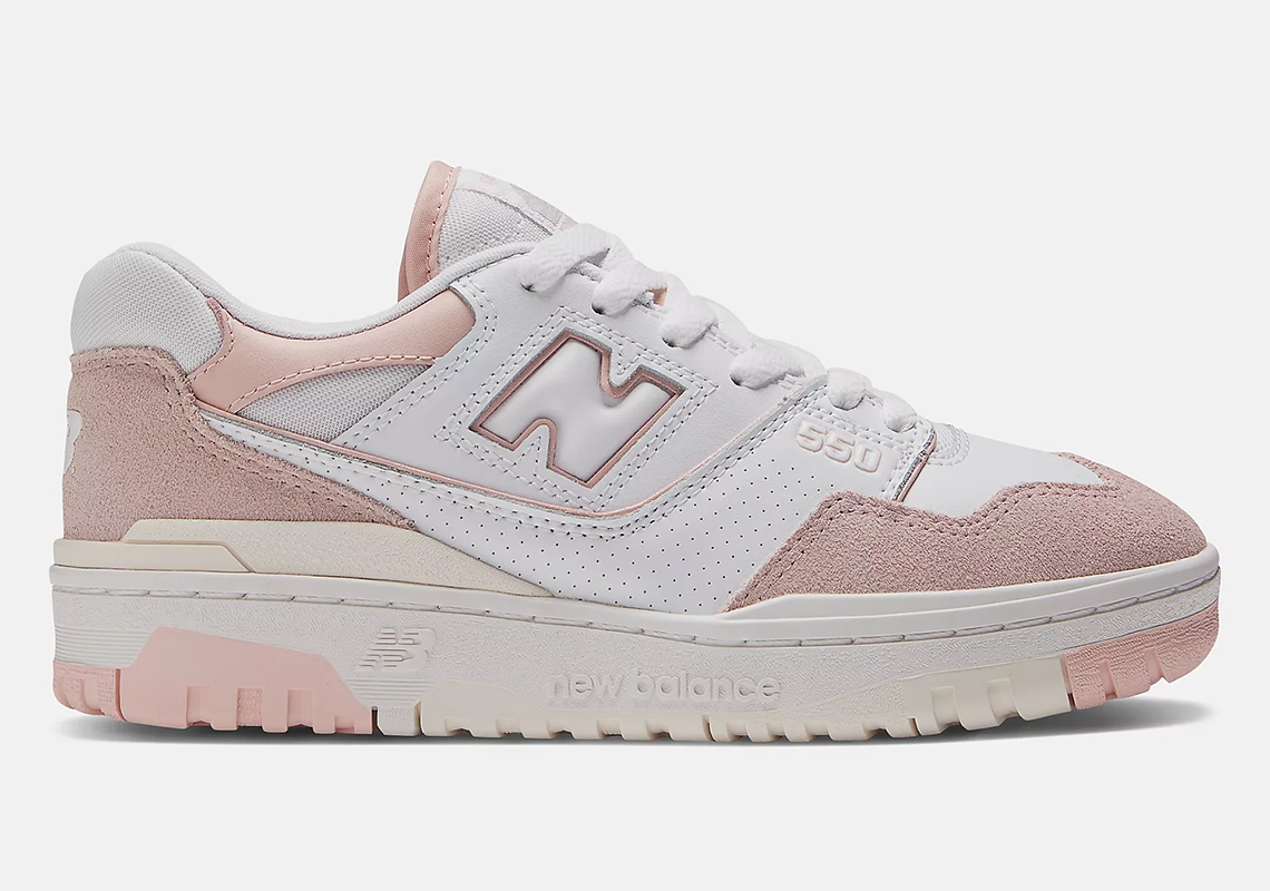 Đôi giày sneaker nữ New Balance 550 Pink Sand dự kiến phát hành vào ngày 19 tháng 10 - 2