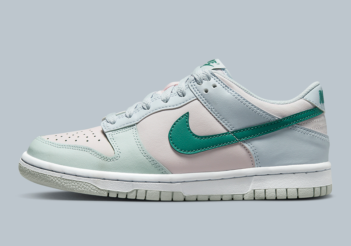 Đôi giày trẻ em Nike Dunk Low Green Blue Pink