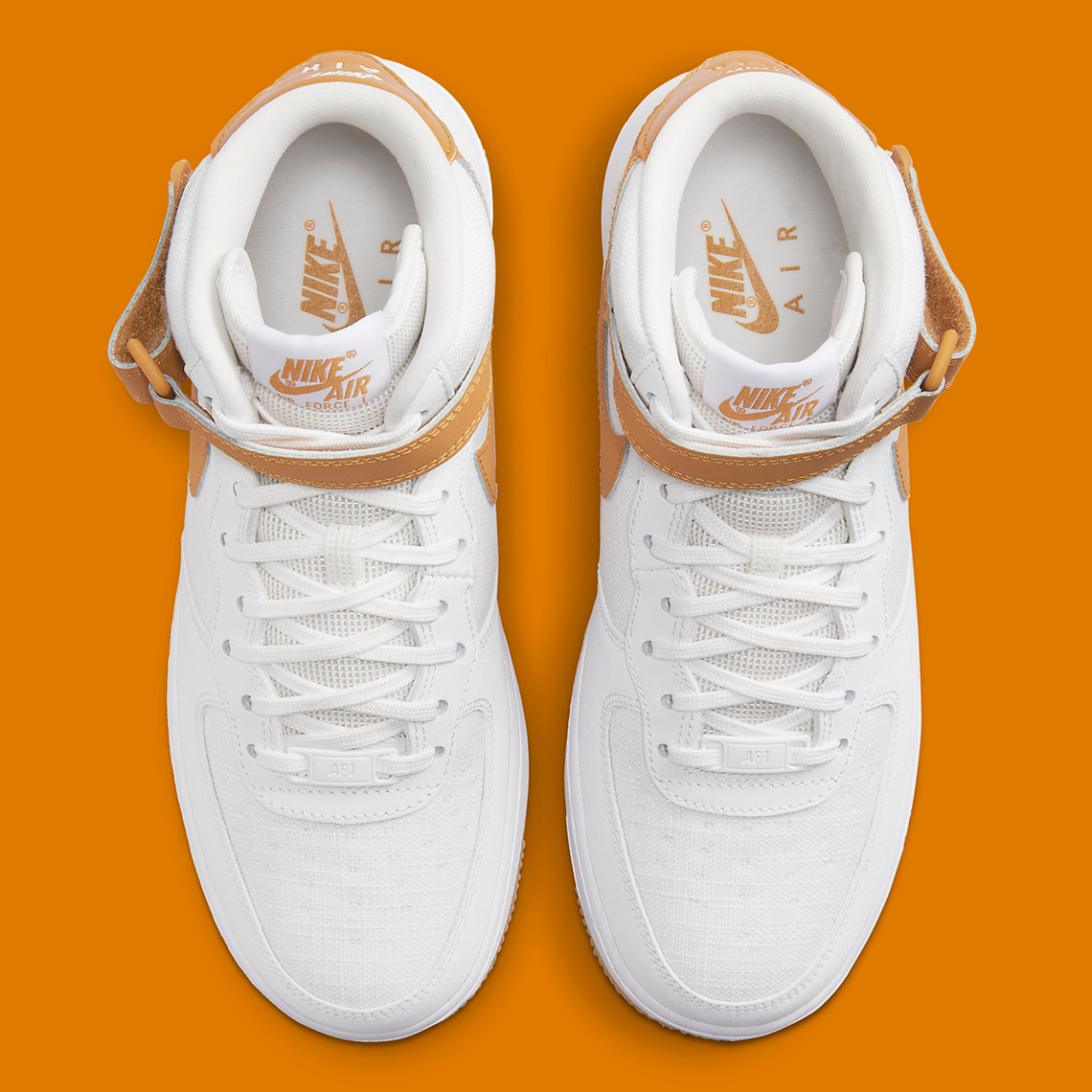 Đôi Nike Air Force 1 Mid với các điểm nhấn in hình Desert Ocher rất thú vị - 6