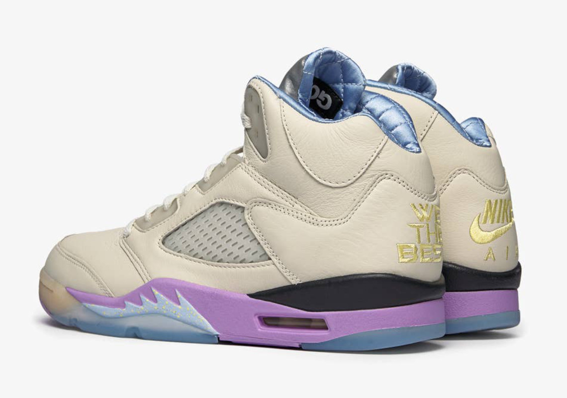 Đôi sneaker DJ Khaled x Air Jordan 5 Sail/Purple đã lên kệ - 3