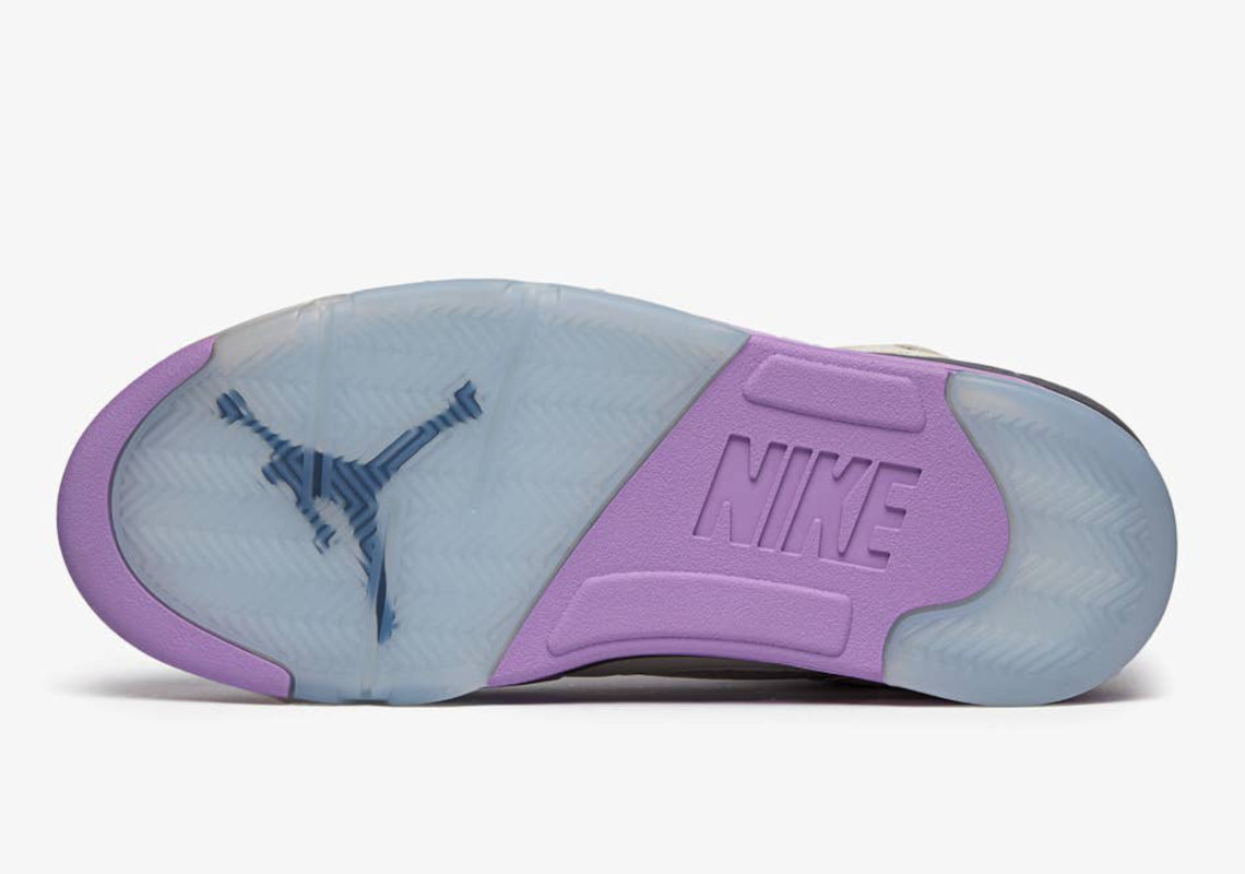 Đôi sneaker DJ Khaled x Air Jordan 5 Sail/Purple đã lên kệ - 6