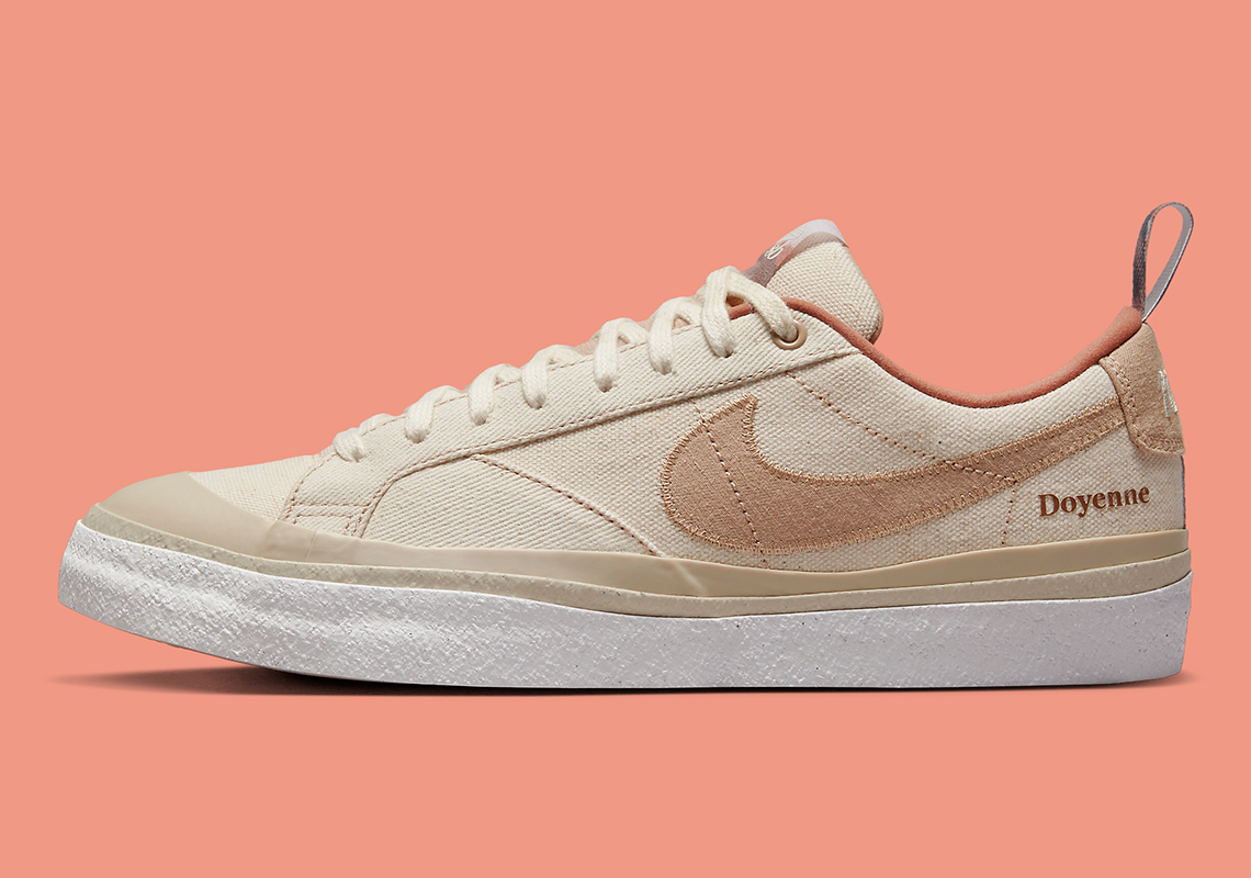 Doyenne Skateboards mang đến tông màu trung tính và sử dụng chất liệu tái chế cho bản hợp tác Nike SB Blazer Low của mình - 1