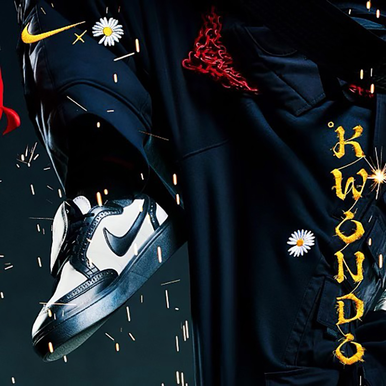 G-Dragon ra mắt phiên bản PEACEMINUSONE x Nike Kwondo 1 Black/White vào tháng 4 - 2