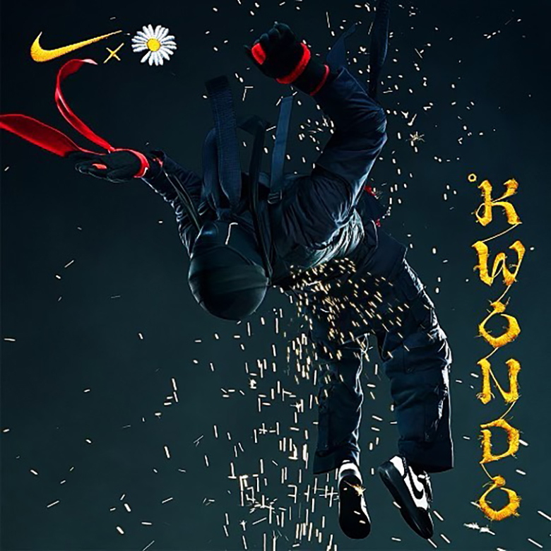 G-Dragon ra mắt phiên bản PEACEMINUSONE x Nike Kwondo 1 Black/White vào tháng 4 - 4