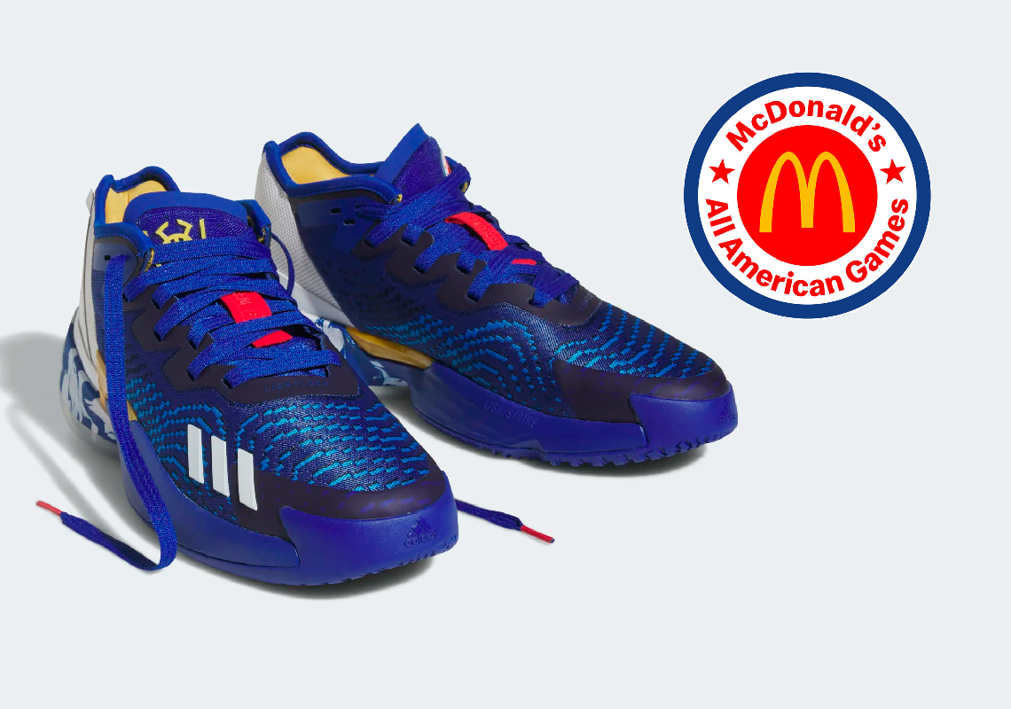 Giày adidas D.O.N. Issue #4 Team Navy được Donovan Mitchell thiết kế đặc biệt cho sự kiện McDonald's All-American 2023 - 1