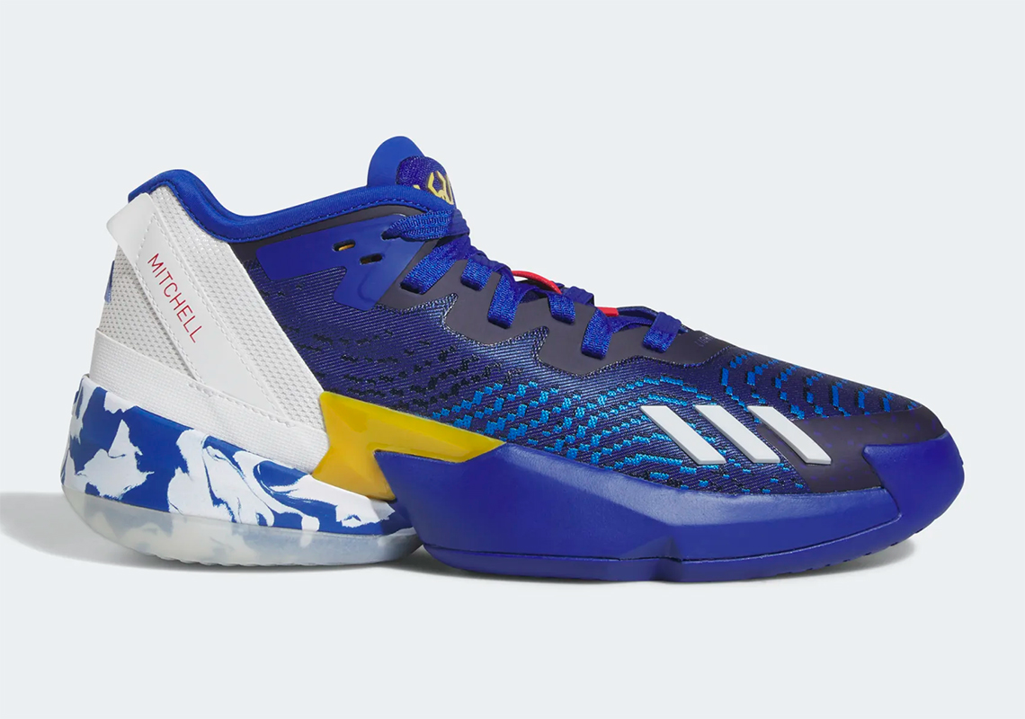 Giày adidas D.O.N. Issue #4 Team Navy được Donovan Mitchell thiết kế đặc biệt cho sự kiện McDonald's All-American 2023 - 2