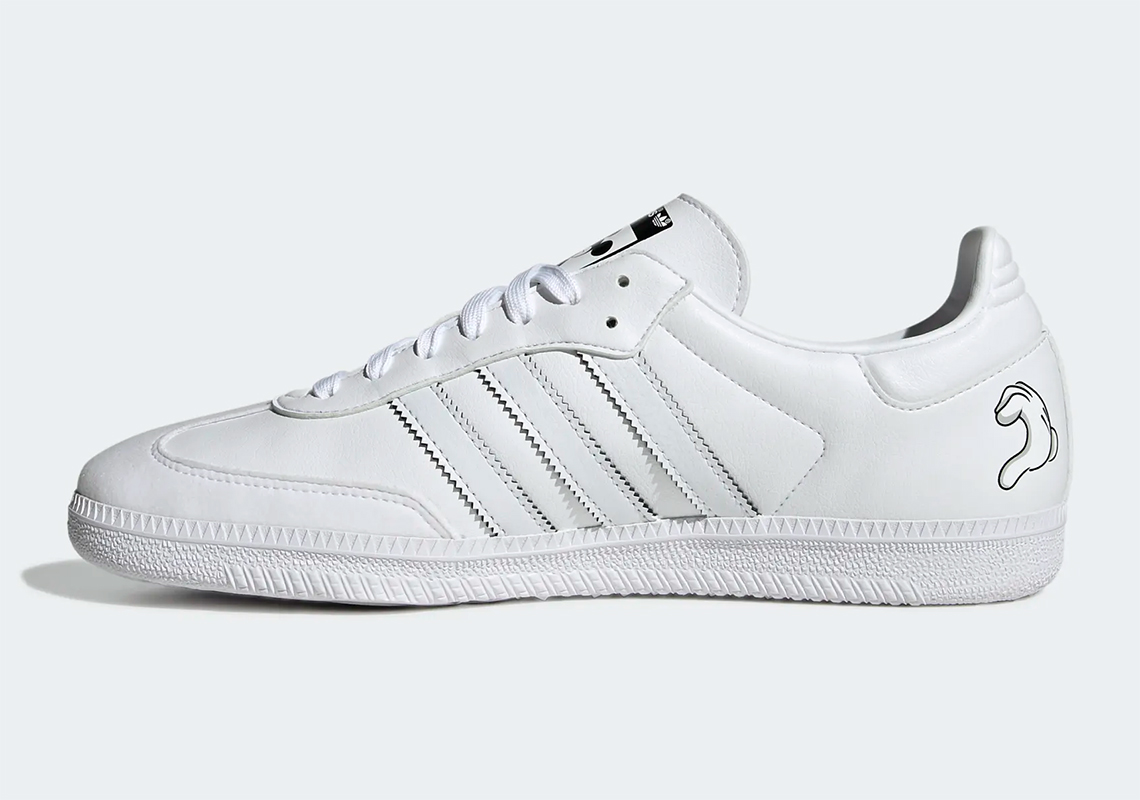 Giày adidas Samba Vegan Mickey và Minnie Mouse của Disney kỷ niệm 100 năm thành lập bằng vật liệu thân thiện động vật. - 4