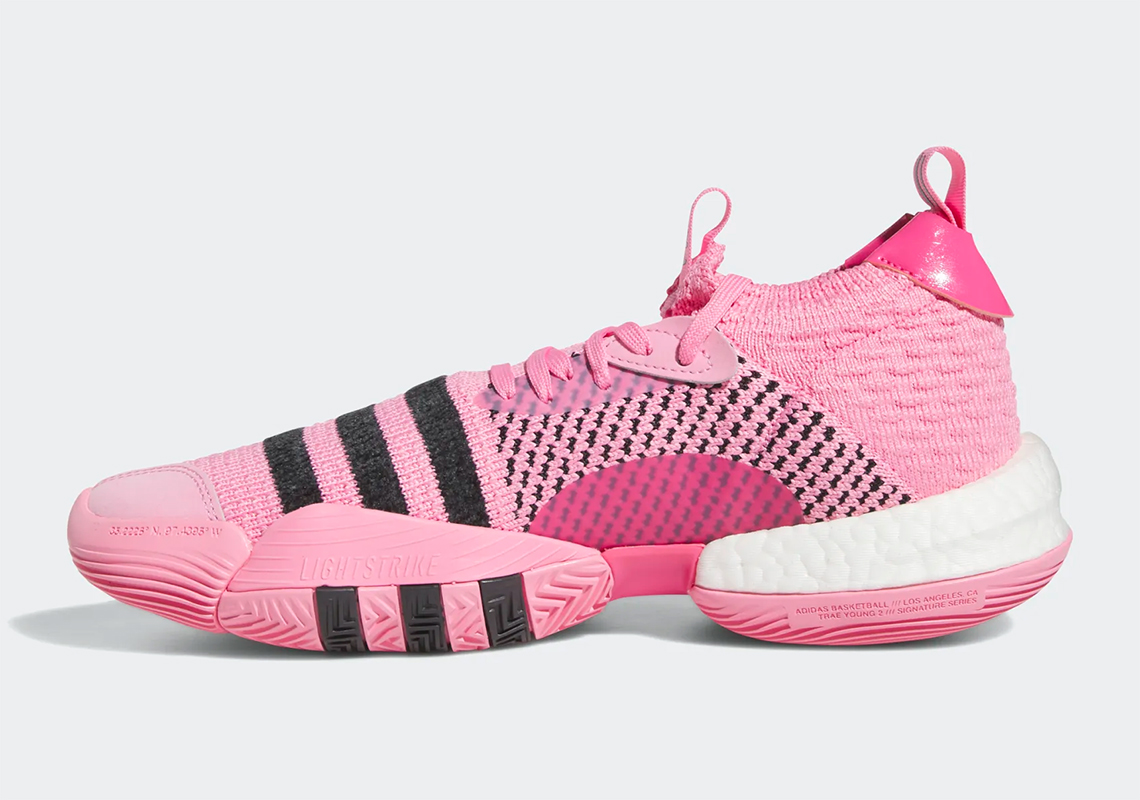 Giày adidas Trae Young 2 đón lấy tông màu Bliss Pink - 3