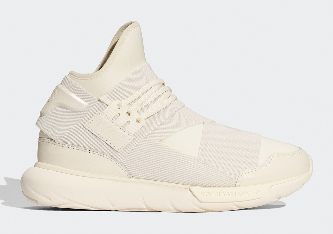 Giày adidas Y-3 Qasa High Off-White - Thiết kế một màu trắng sữa mới nhất - 1