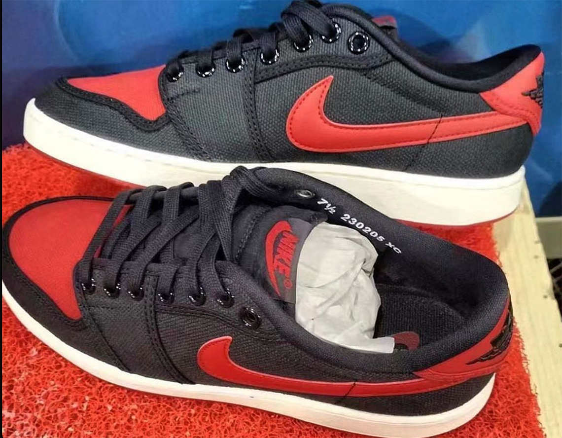 Giày Air Jordan 1 KO Low Bred trở lại với phong cách cổ điển - 1