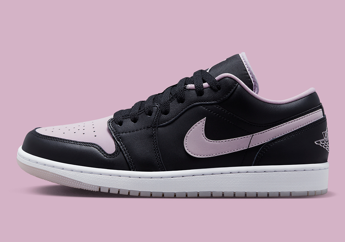 Giày Air Jordan 1 Low mới: Màu đen và lilac - 2
