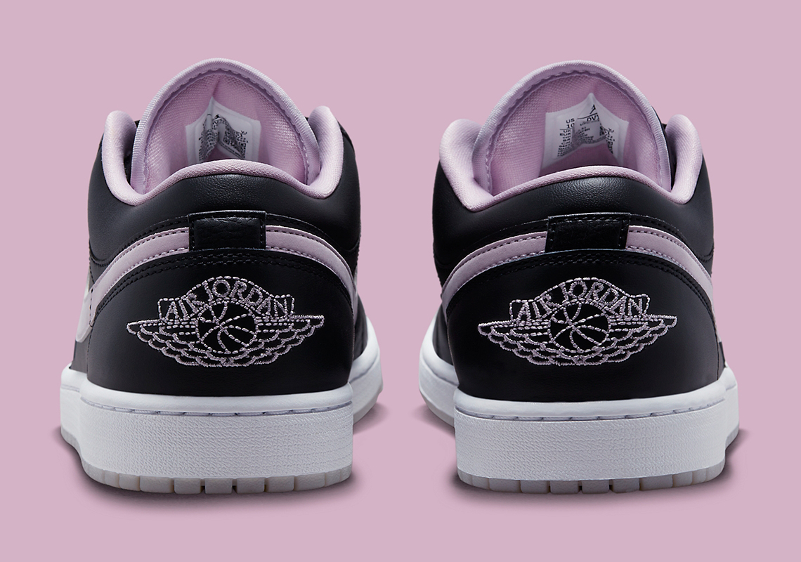 Giày Air Jordan 1 Low mới: Màu đen và lilac - 5