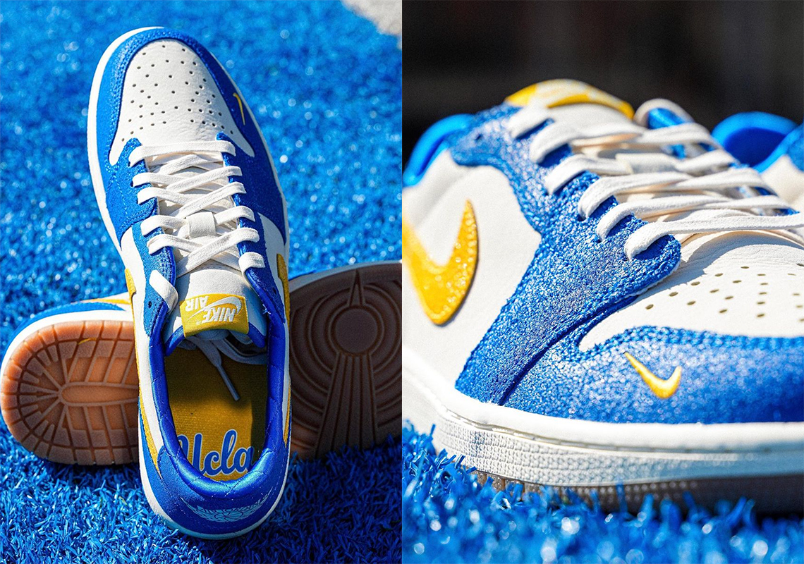 Giày Air Jordan 1 Low OG PE UCLA Bruins: một cái nhìn chi tiết về phiên bản độc quyền cho cầu thủ của đội UCLA. - 1