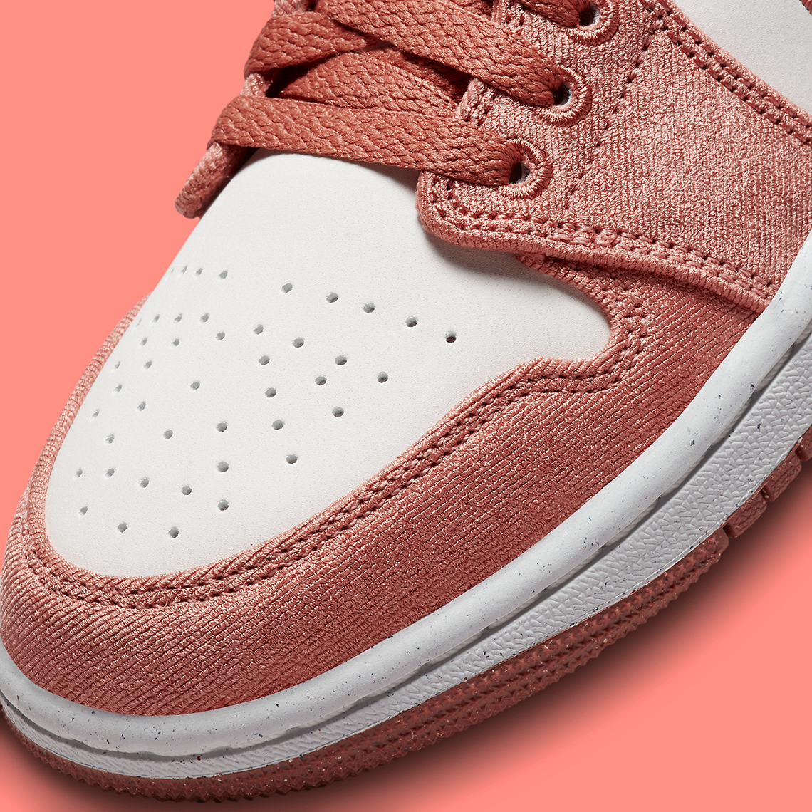 Giày Air Jordan 1 Low SE Peach Canvas ra mắt cho mùa xuân - 8