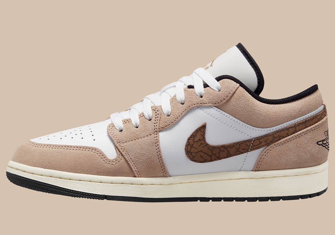 Giày Air Jordan 1 Low SE phiên bản Brown Elephant tái xuất với họa tiết vằn voi - 2
