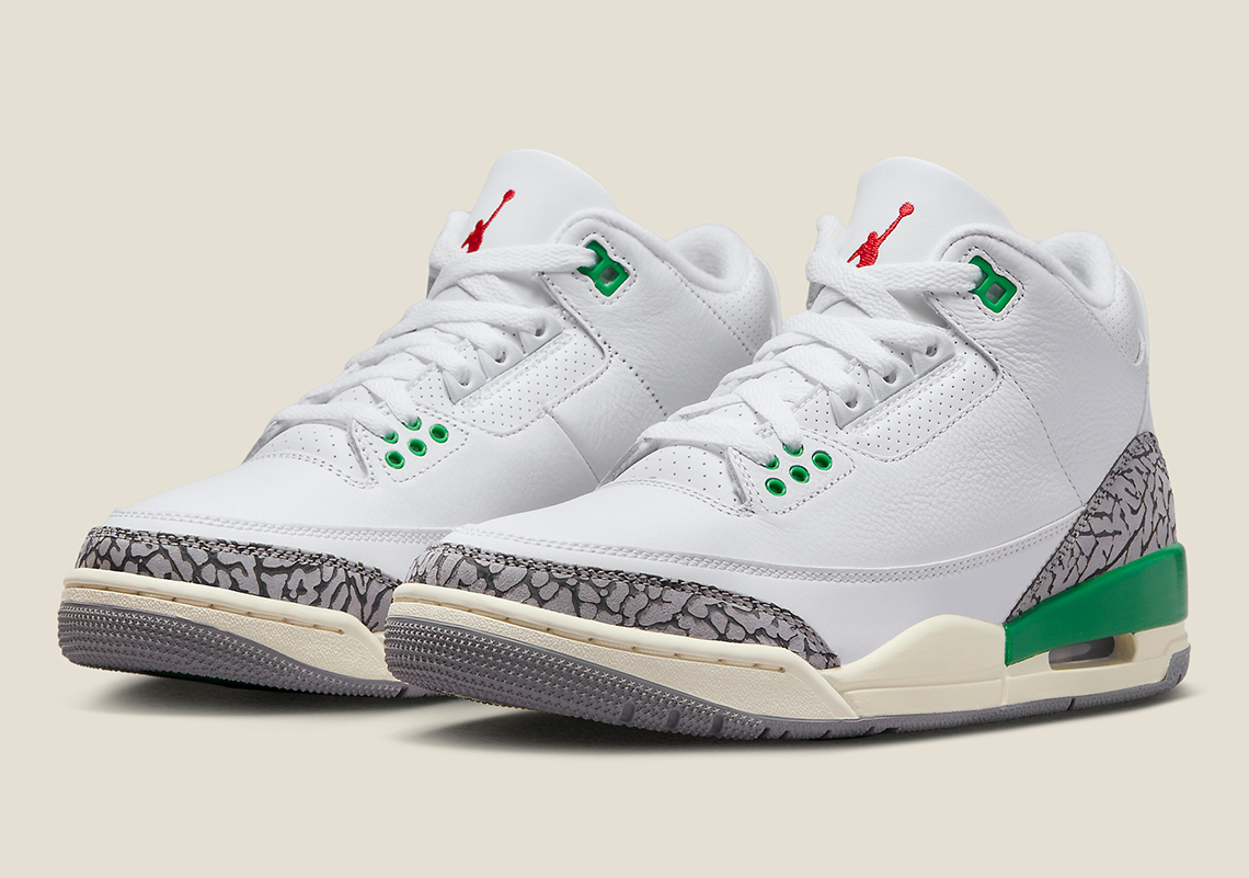 Giày Air Jordan 3 Lucky Green ra mắt phiên bản giới hạn cho phụ nữ. - 1