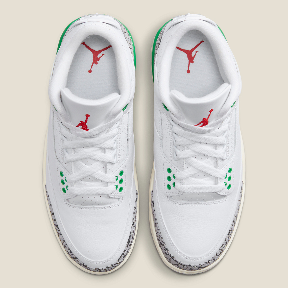 Giày Air Jordan 3 Lucky Green ra mắt phiên bản giới hạn cho phụ nữ. - 4