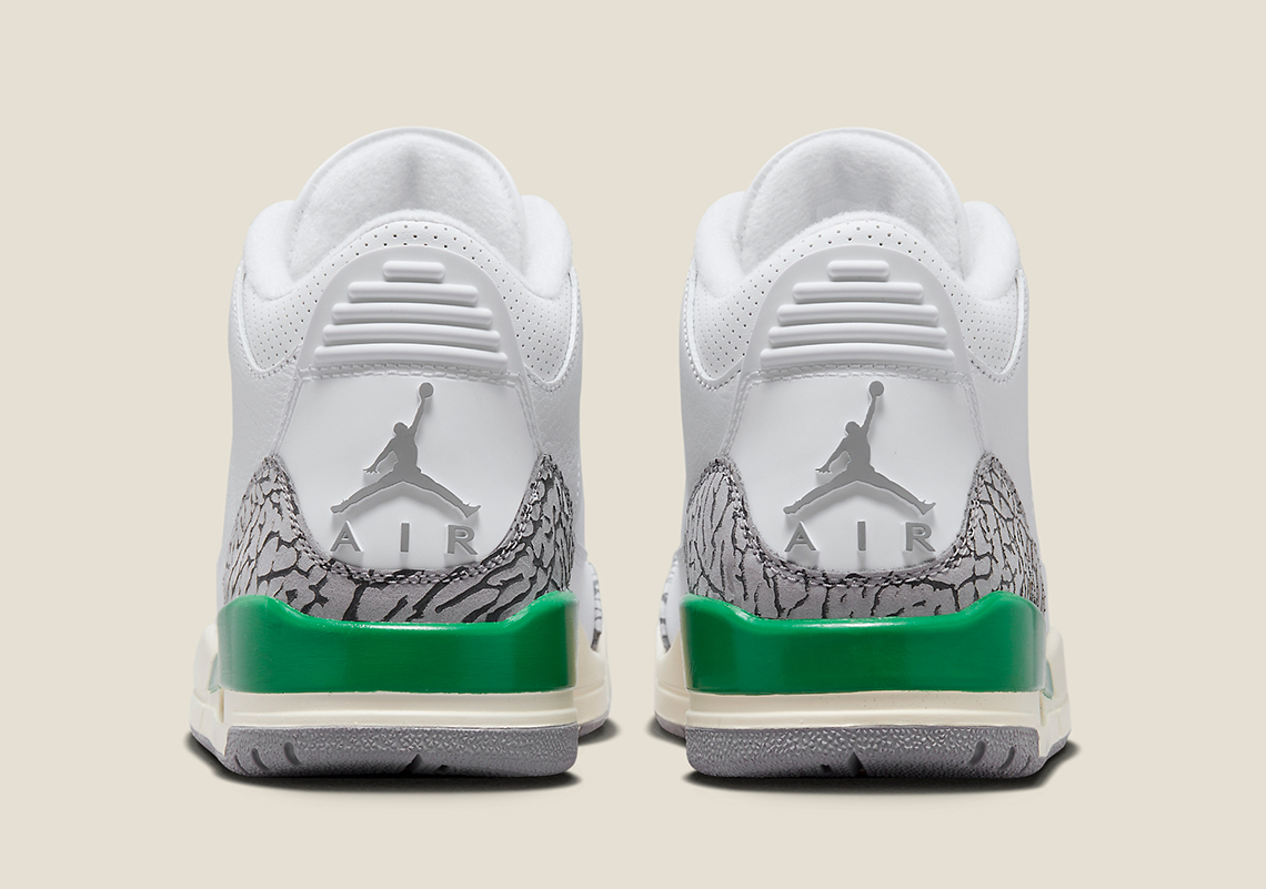 Giày Air Jordan 3 Lucky Green ra mắt phiên bản giới hạn cho phụ nữ. - 5