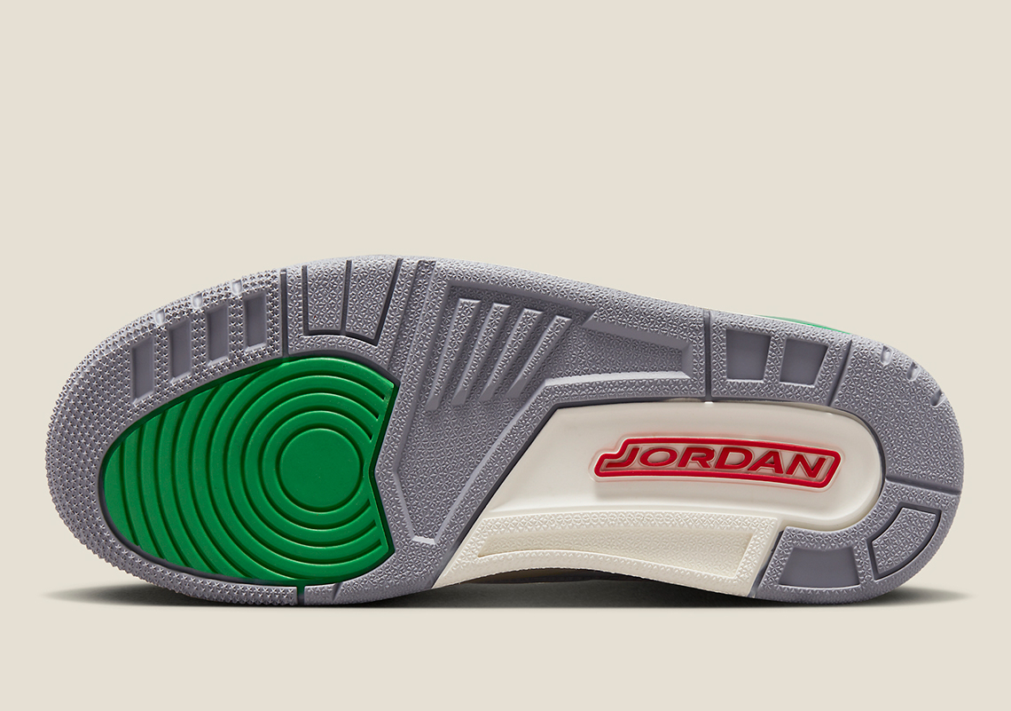 Giày Air Jordan 3 Lucky Green ra mắt phiên bản giới hạn cho phụ nữ. - 6
