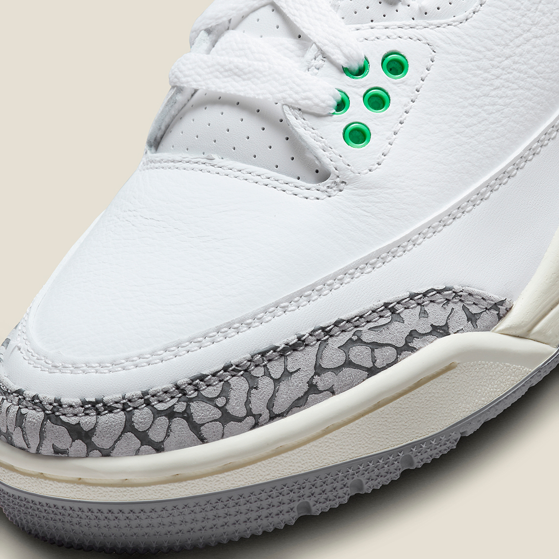 Giày Air Jordan 3 Lucky Green ra mắt phiên bản giới hạn cho phụ nữ. - 8