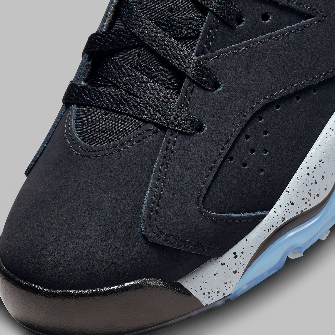 Giày Air Jordan 6 Golf kết hợp Black/Chrome với đế giữa Oreo - 7