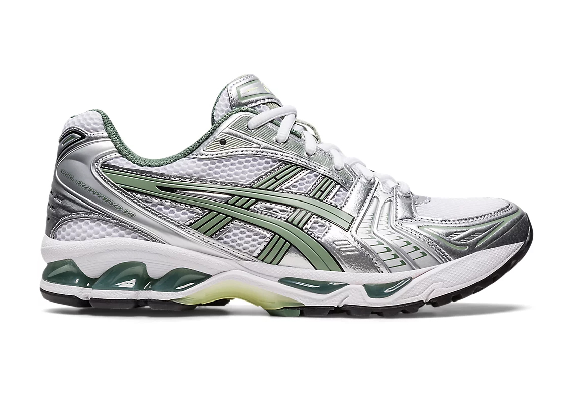 Giày ASICS GEL-Kayano 14 được JJJJound phê duyệt với màu xanh lá cây nhẹ nhàng - 2