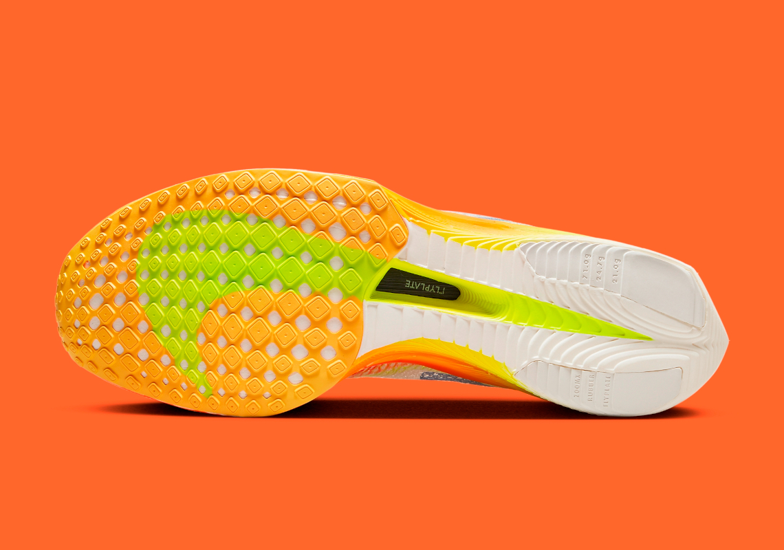 Giày chạy bộ Nike ZoomX Vaporfly 3 đậm chất cam và xanh neon - 6