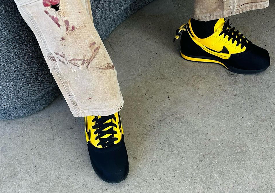Giày CLOT x Nike Cortez tung ra màu đen vàng thứ hai - 4