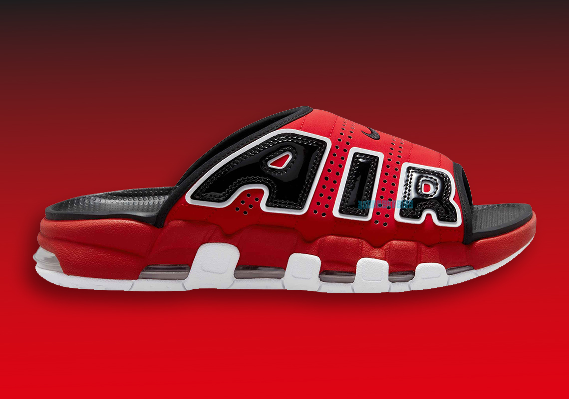 Giày dép Nike Air More Uptempo Slide sẽ ra mắt màu đỏ rực rỡ vào mùa hè 2023 - 1