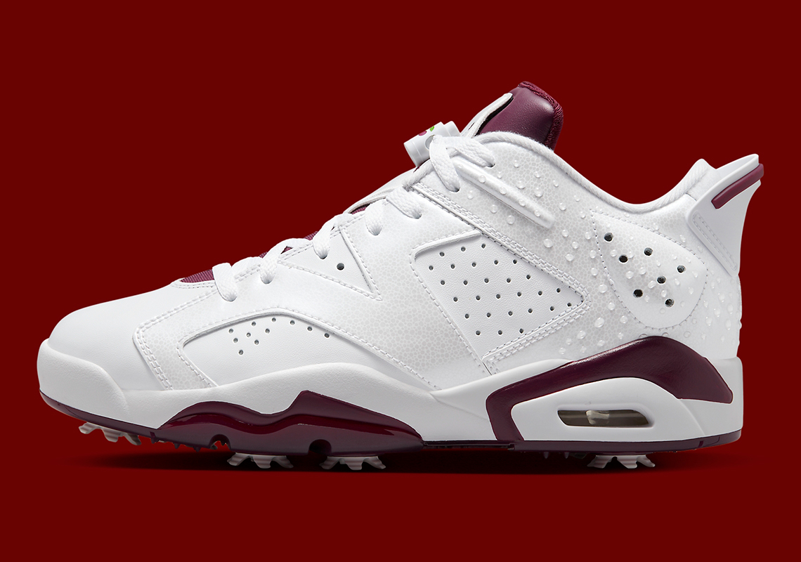 Giày golf Air Jordan 6 Golf NRG Bordeaux sẽ ra mắt vào ngày 4 tháng 4. - 1