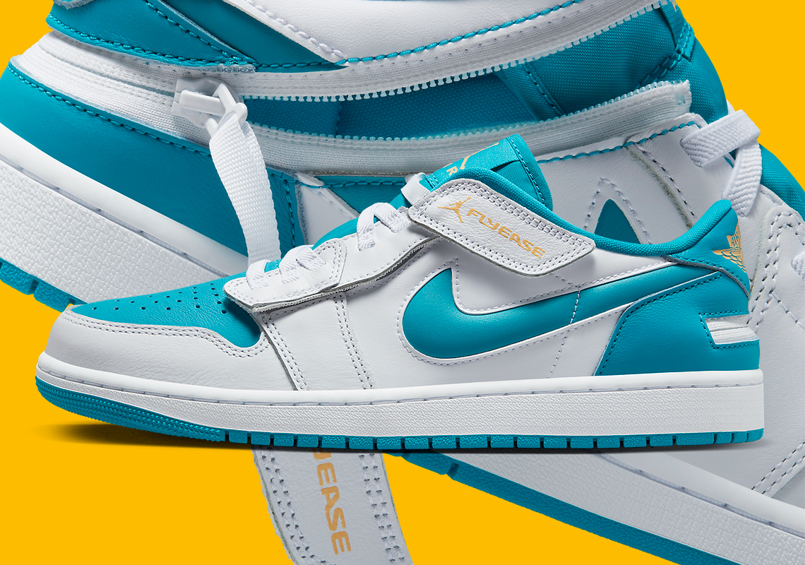 Giày Jordan 1 Low Flyease "Aquatone" đầy màu sắc