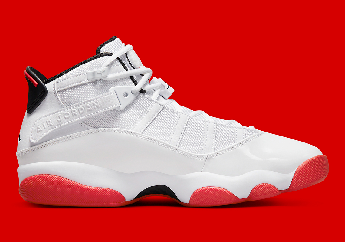 Giày Jordan 6 Rings White/University Red: Sự tôn vinh cho đội Chicago Bulls - 3