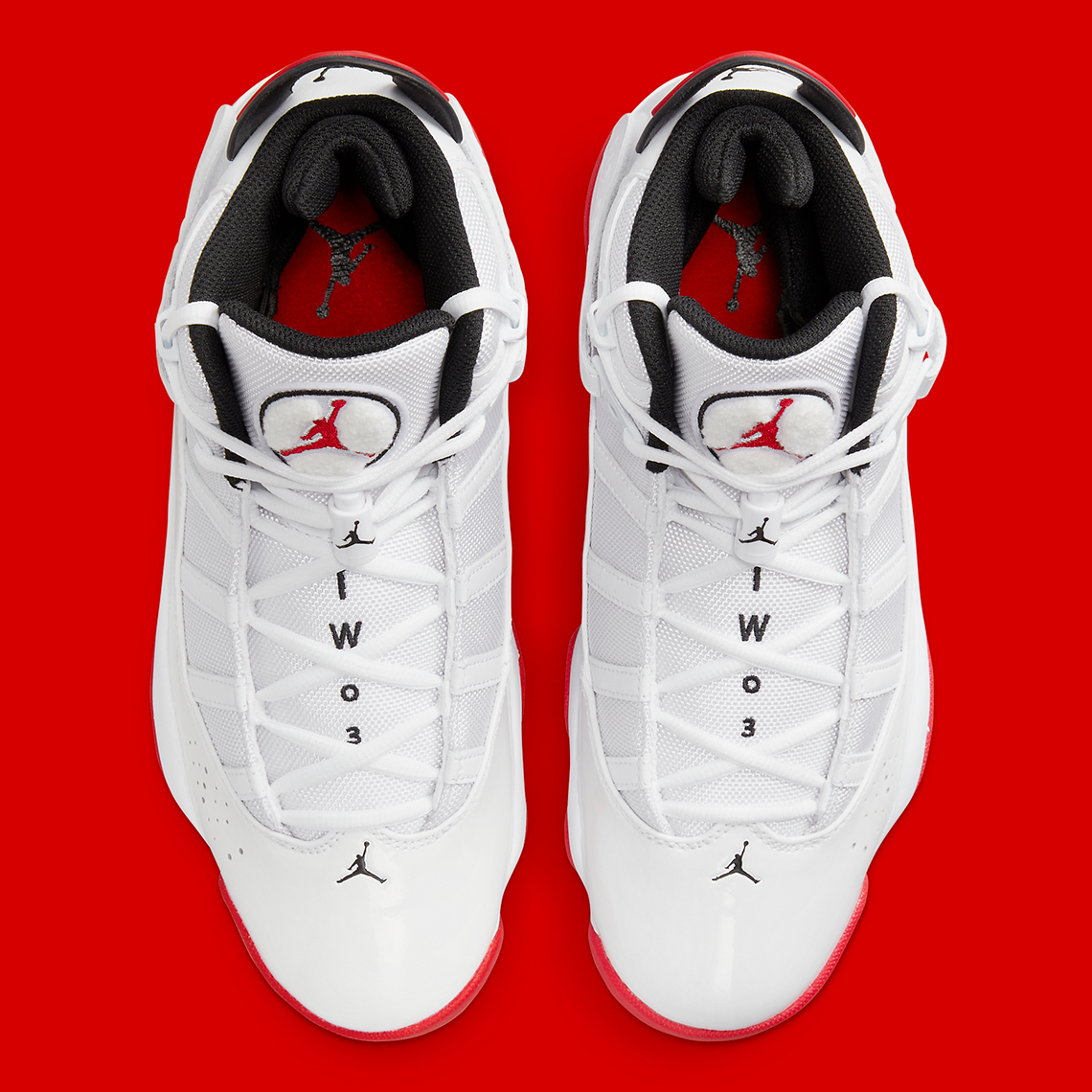 Giày Jordan 6 Rings White/University Red: Sự tôn vinh cho đội Chicago Bulls - 4