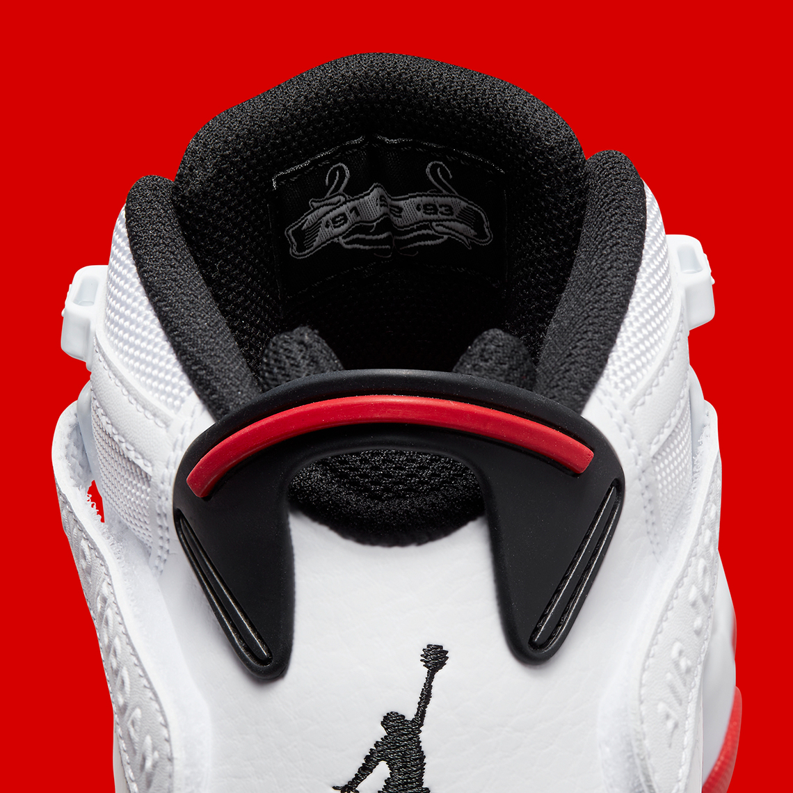 Giày Jordan 6 Rings White/University Red: Sự tôn vinh cho đội Chicago Bulls - 9