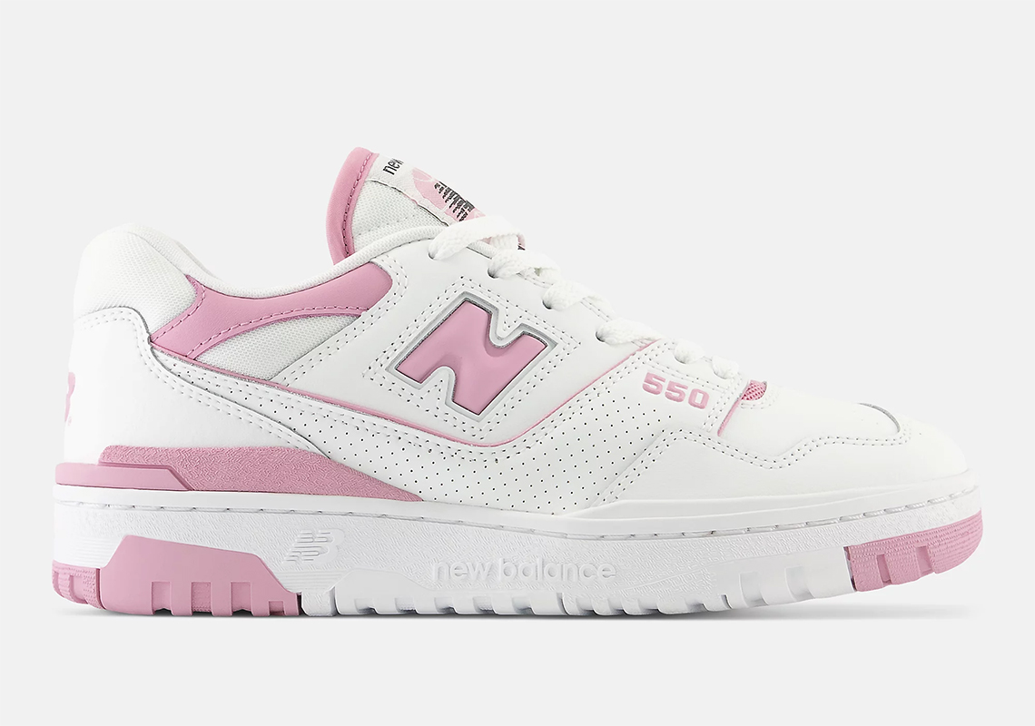 Giày New Balance 550 Bubblegum với màu hồng tươi - 1