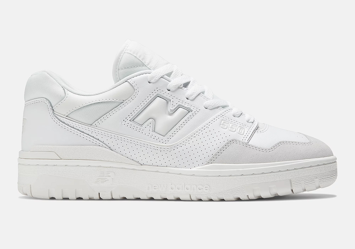 Giày New Balance 550 Grey Toe: Sự kết hợp tinh tế của trắng và xám. - 2