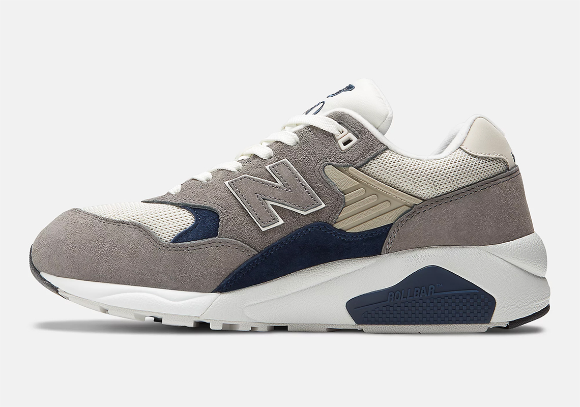 Giày New Balance 580 Màu Xám và Xanh Navy Sang Trọng - 3