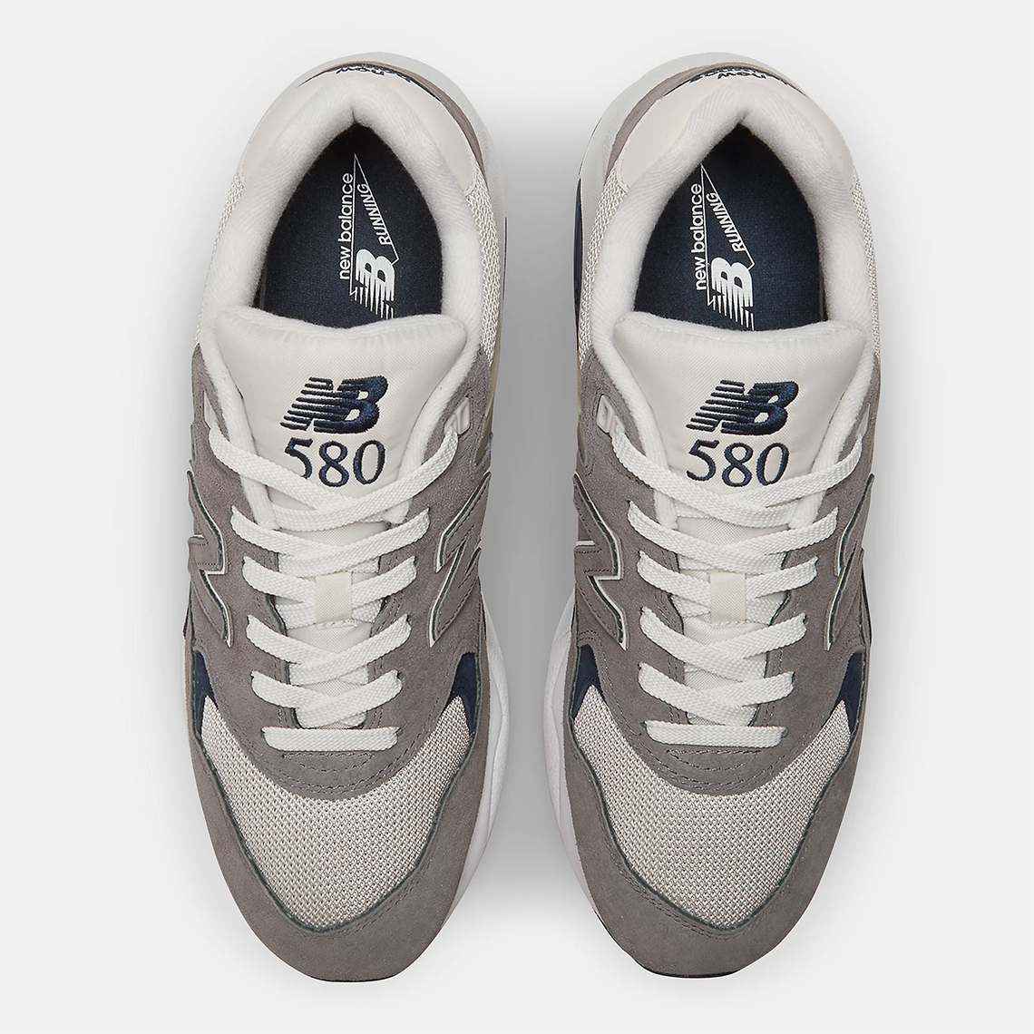 Giày New Balance 580 Màu Xám và Xanh Navy Sang Trọng - 5