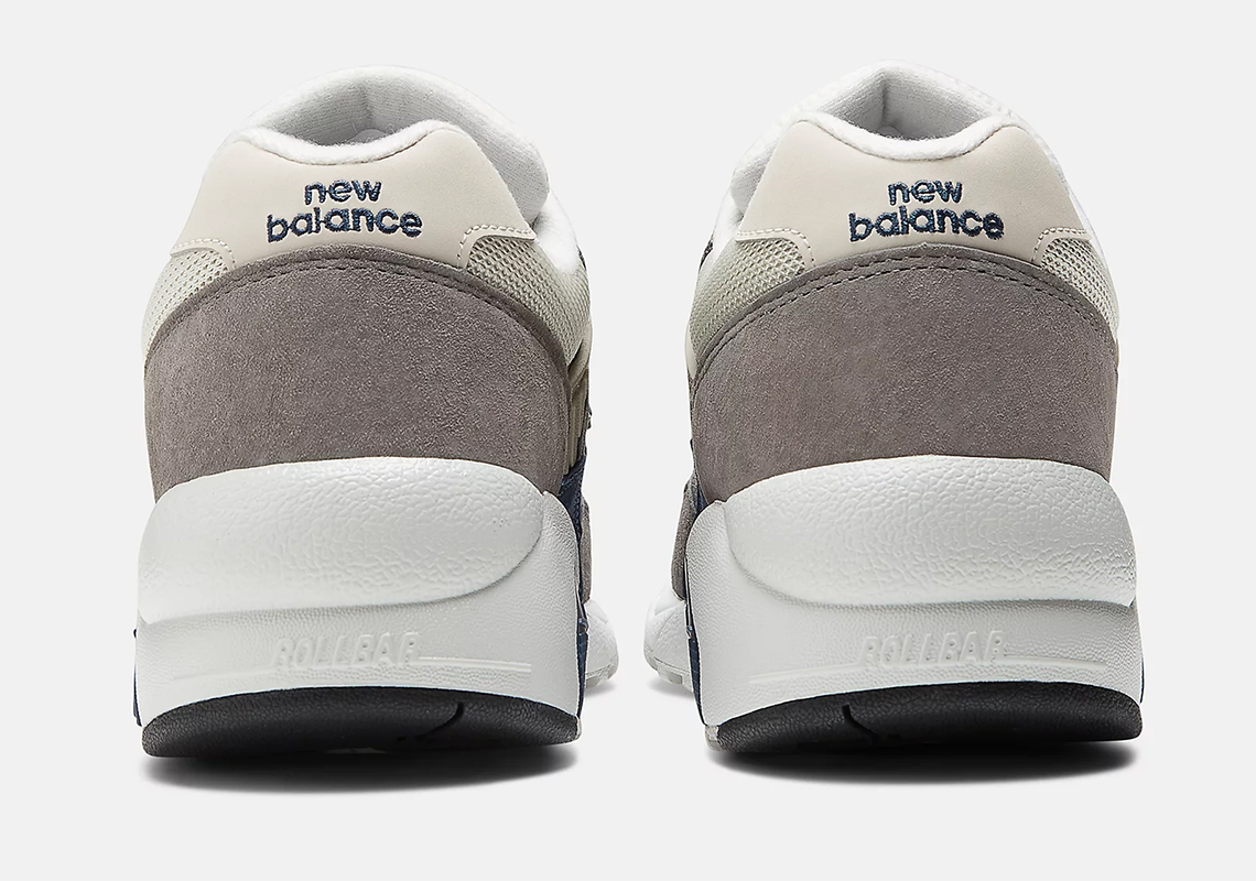 Giày New Balance 580 Màu Xám và Xanh Navy Sang Trọng - 6