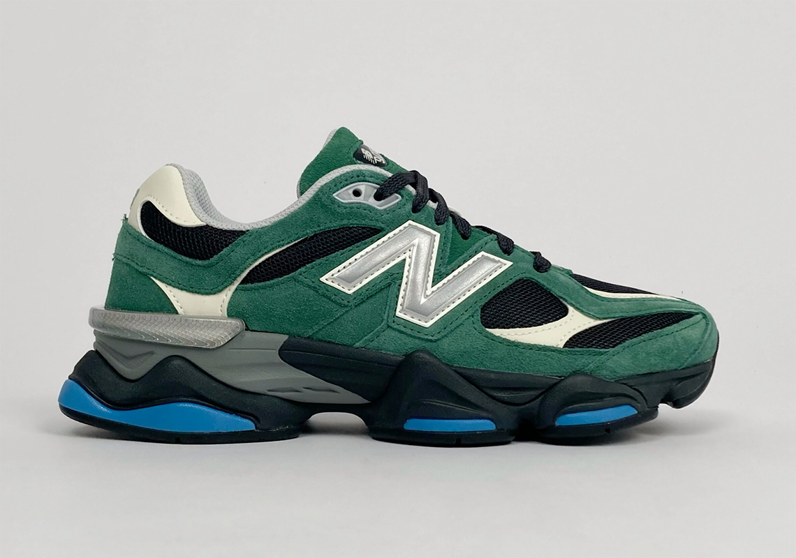 Giày New Balance 90/60 mới - màu xanh lá cây và đen - 1