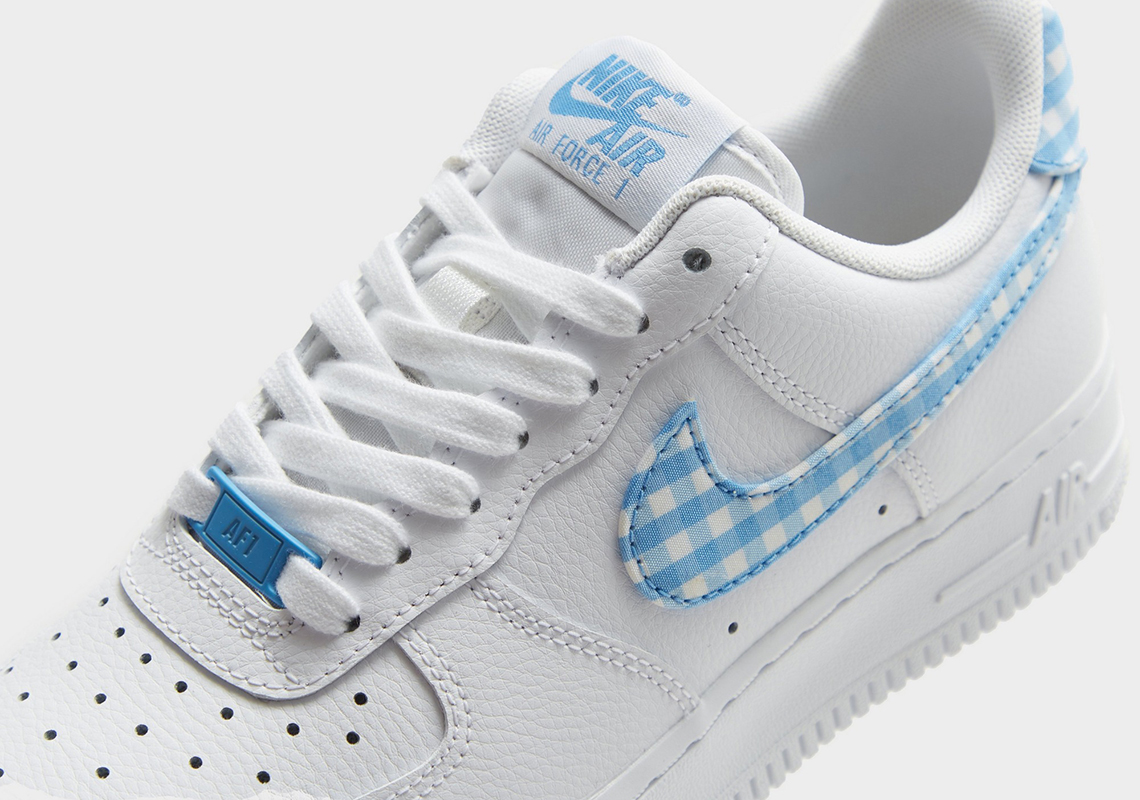Giày Nike Air Force 1 Low Gingham Plaid/University Blue ra mắt bộ sưu tập mới. - 4