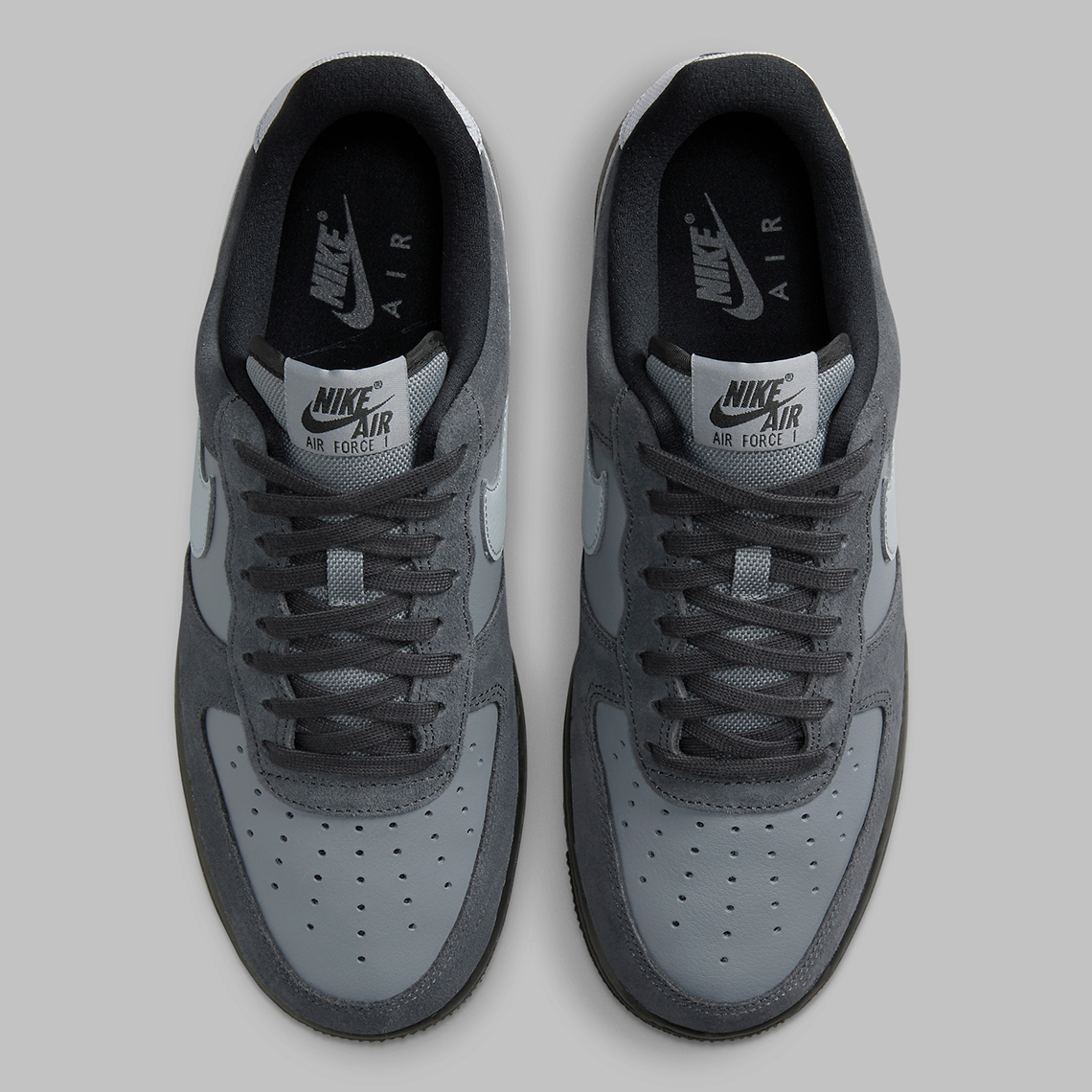 Giày Nike Air Force 1 Low phiên bản Wolf Grey được kết hợp cùng đế màu Anthracite - 4