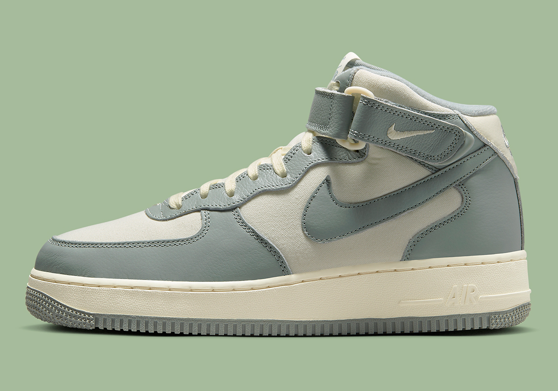 Giày Nike Air Force 1 Mid Coconut Milk Kết Hợp Với Canvas Tooling - 2