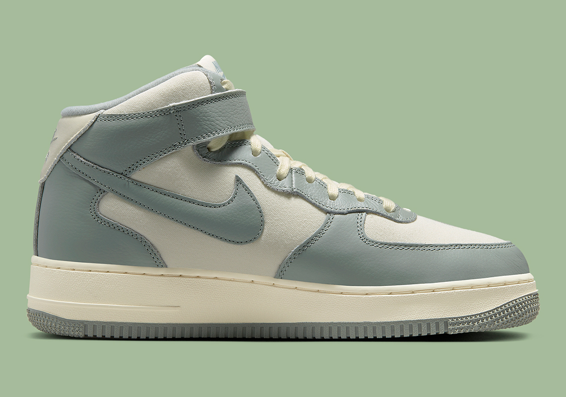 Giày Nike Air Force 1 Mid Coconut Milk Kết Hợp Với Canvas Tooling - 3